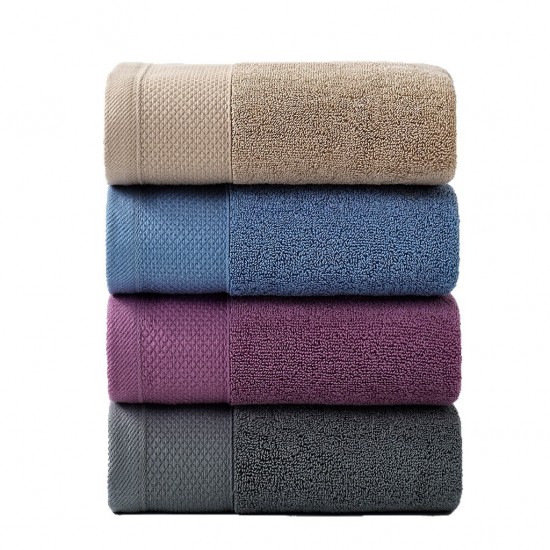 40*80cm pure cotton towels, soft and absorbent, thickened for household use, adult face and bath towels, wholesale.