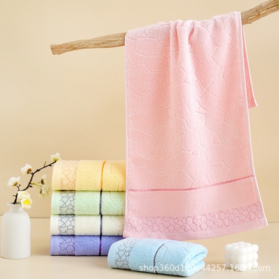 Towel, 100% cotton, thickened adult face towel, pure cotton, household labor protection gift, soft and absorbent, wholesale