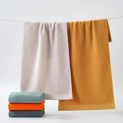 Three Sons 32-strand solid cotton towels, soft and absorbent, thickened for adult face wash towels, wholesale.
