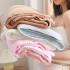 Solid, soft, high-density coral fleece absorbent, non-cotton adult household bath towels with embroidered logos, wholesale, skin-friendly and soft.