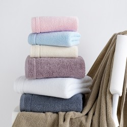 Thickened all-cotton bath towel set, soft and absorbent face towel, pure cotton combed cotton plain, large face towels (discounted)