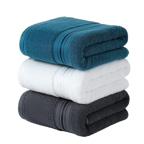 Pure cotton bath towels for home use, adult bath wraps, outdoor swimming, all-combed cotton, thickened and absorbent for men and women, embroidered. Pure cotton bath towels for home use, adult bath wraps, outdoor swimming, all-combed cotton, thickened and absorbent for men and women, embroidered.