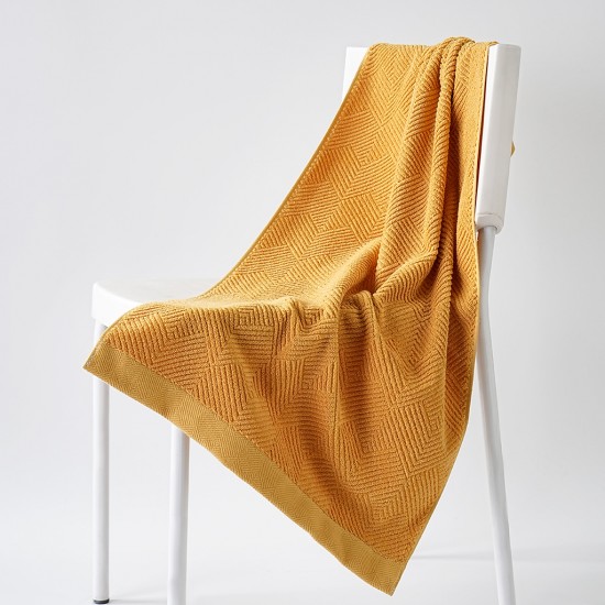 Plain cotton towels, soft and absorbent, 50*100cm children's thickened small bath towels.