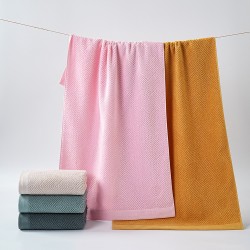 Plain cotton towels, soft and absorbent, 50*100cm children's thickened small bath towels.