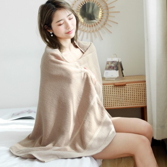 2021 new model, factory wholesale, pure cotton bath towels for women, large, soft, absorbent, custom-designed.