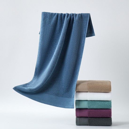40*80cm pure cotton towels, soft and absorbent, thickened for household use, adult face and bath towels, wholesale.