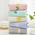 Two-pack of pure cotton towels, cute and absorbent, embroidered face towels for internet celebrities, lint-free wholesale for babies and children.