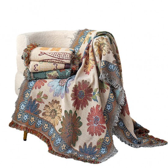 Outdoor camping picnic blankets Bohemian B&B-style sofa towels, sofa blankets, casual decorative covers, sofa covers.