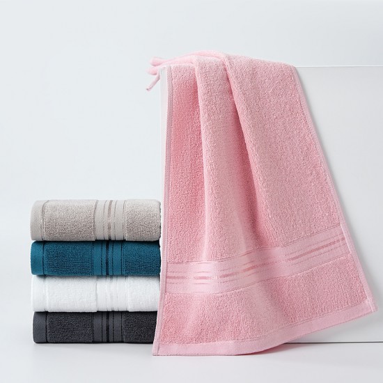 Plain, thickened, solid cotton towels, individually packaged, absorbent, and adult face towels, wholesale.