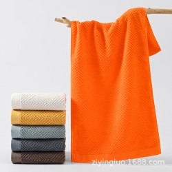 Pure cotton bath towels, pure cotton, soft and absorbent, thickened combed long-staple cotton, adult gift, wholesale labor protection.