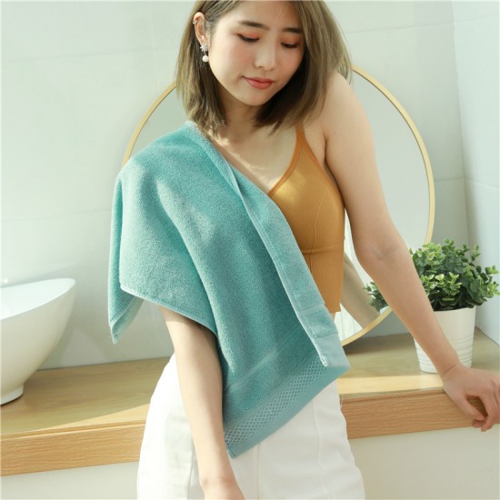 Plain cotton towels, thickened for couples, home and daily use, wholesale, with embroidered logos for hotels.