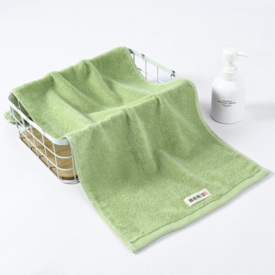 100% cotton face towel, household Gifts: combed long-staple, soft, absorbent, and thick, solid-colored cotton for adults, wholesale.
