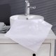 Thick, absorbent, and soft, small square cotton hand towels for hotel hand towels, wholesale with embroidered logos.