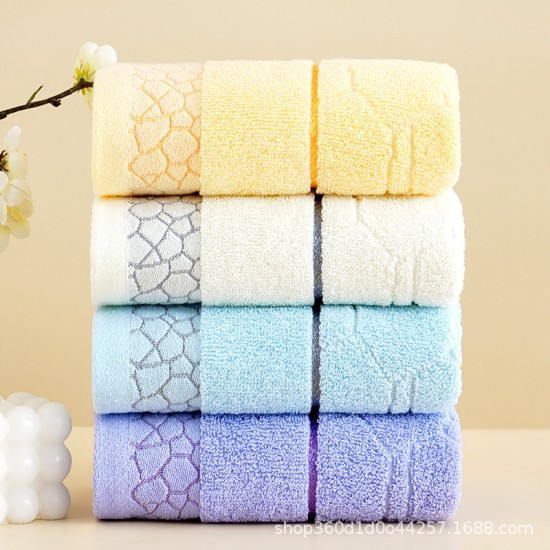 Towel, 100% cotton, thickened adult face towel, pure cotton, household labor protection gift, soft and absorbent, wholesale